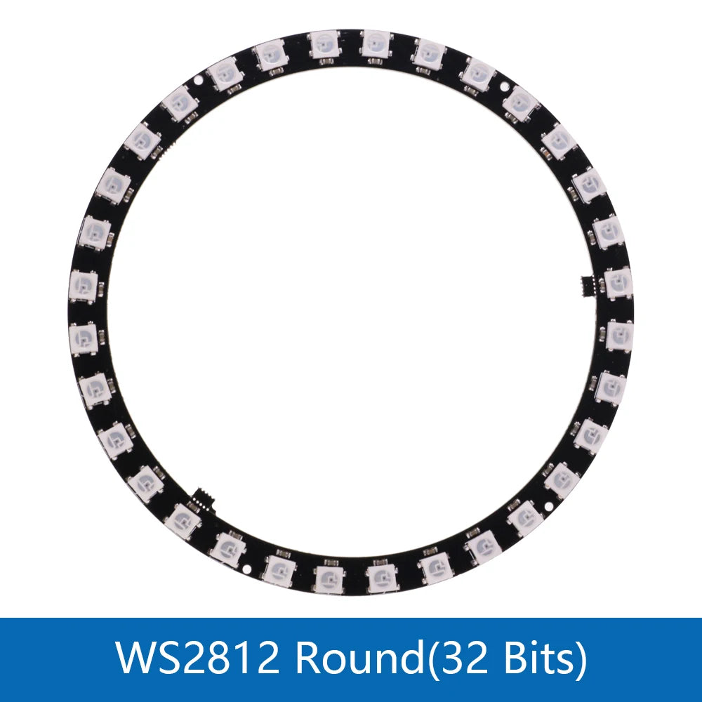 5V 1Bit 3 4Bit 7 8Bit 9 12Bit 16Bit 24Bit 32Bit 64 Bits WS2812 5050 RGB LED Ring Lamp Light + Integrated Drivers For Arduino Diy