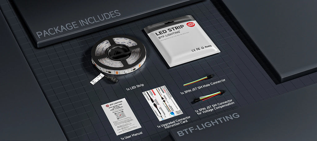 WS2811 RGB Led Strip Light 5050 SMD Addressable 30 48 60 96 144 LEDs External 1 IC Control 3 Leds Bright Normal Led Lights DC12V