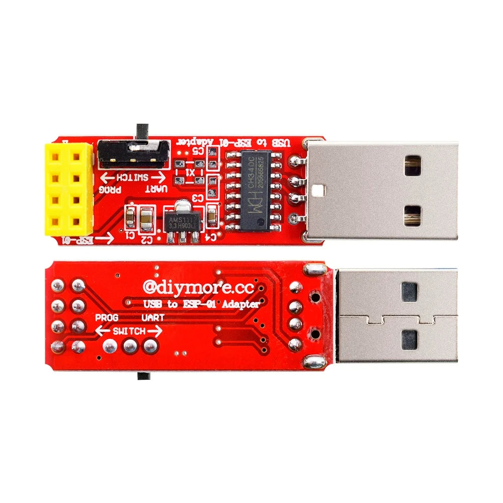 CH340C USB ESP8266 ESP-01 ESP01S Prog WIFI Downloader Module Developent Board for Arduino Programmer Adapter