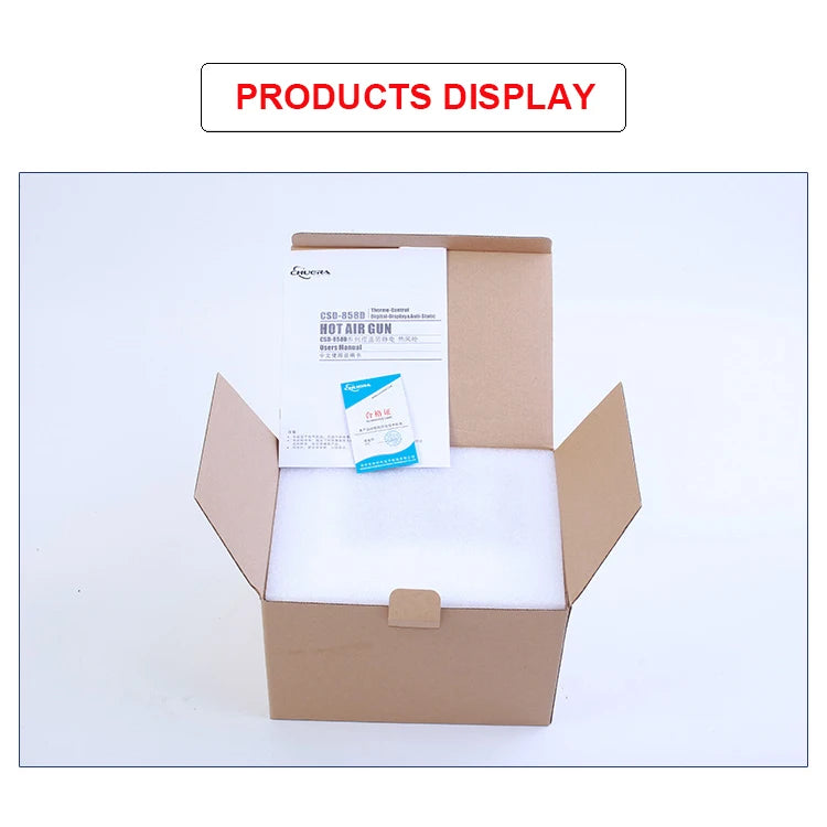 858D SMD Rework Station Hot Air Gun Digital Temperature Controlled Hot Air Solder Soldering Stations