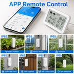 Tuya WiFi Weather Station RF433 IP65 Waterproof Outdoor Temperature Humidity Sensor Thermometer Hygrometer 2-9 Sub Devices