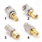 5/20Pcs BNC to SMA Adapter, BNC Q9 Female / Male to SMA Plug / Jack Straight RF Connector for Antenna / Extension Cable