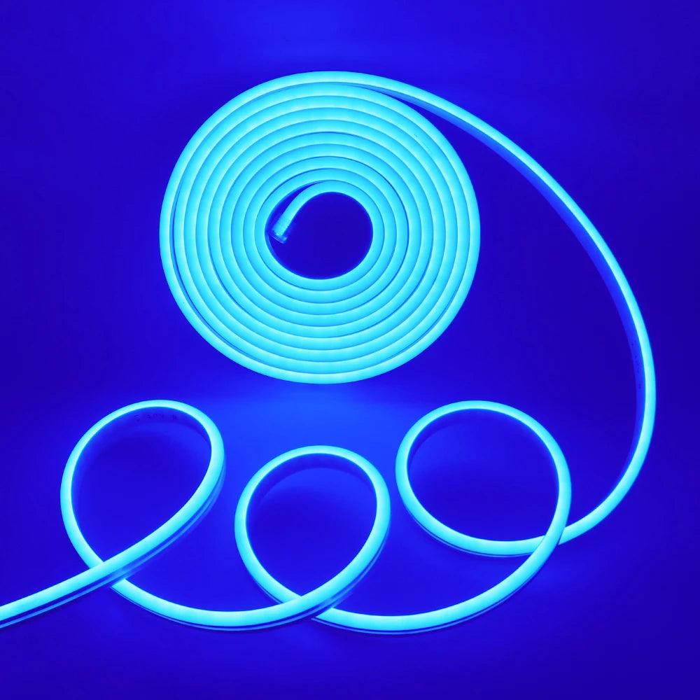 Neon Strip DC 12V IP65 Waterproof 2835 120Leds/M White/Blue/Pink/Yellow/Red/Green Flexible Ribbion Rope LED Strip 0.5M 1M 3M 5M