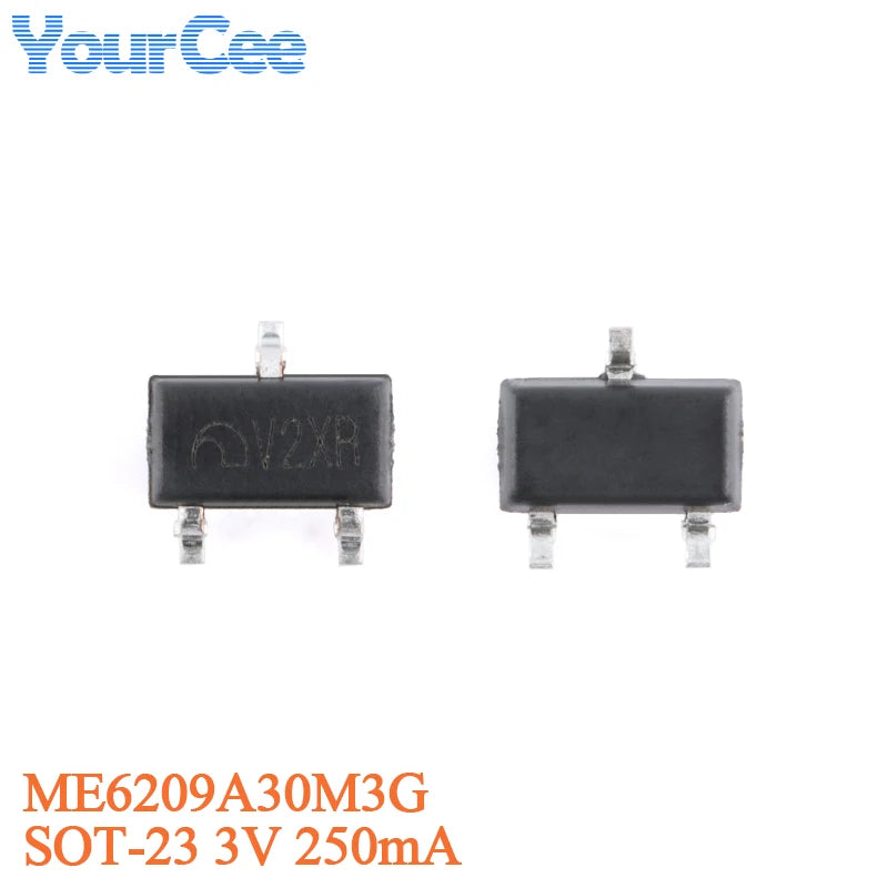 50Pcs ME6209A ME6209A30PG ME6209A40PG ME6209A45PG ME6209A50PG SOT-89-3 3V 4V 4.5V 5V 250mA Low Power LDO Chip Linear Regulator