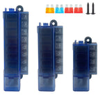 4/6/8 Ways Circuit Fuse Block #5045 ST Blade Fuse Box with Cover for Car Boat Marine