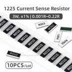 10PCS 1225 SMD Current Sense Resistor Alloy Shunt 1% R001 R002 R003 R005 R006 R007 R008 R010 R015 R020 R025 R030 R050 R100 R200