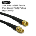 RG58 SMA Male to SMA Female 50ohm Coaxial Cable Low Loss RF Coax Assembly WiFi Antenna Extension Cable Connector Adapter Pigtail