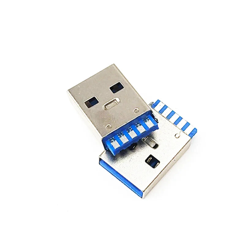 5/10pcs USB 3.0 Welding Wire Type A Male Plug Connector High-speed Data Transmission USB3.0 Jack Charging Socket Solder DIY