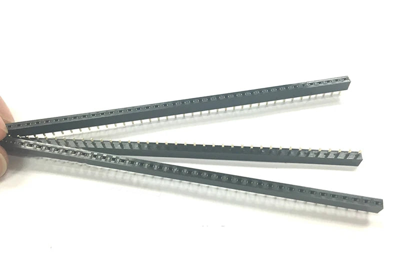 10PCS 2.54mm 1X40P Female Header Single Row Straight 0.1" Pitch 40 Pin 3.5mm 5mm 5.7mm 6.8H 7.1mm 8.5mm Plastic height optional