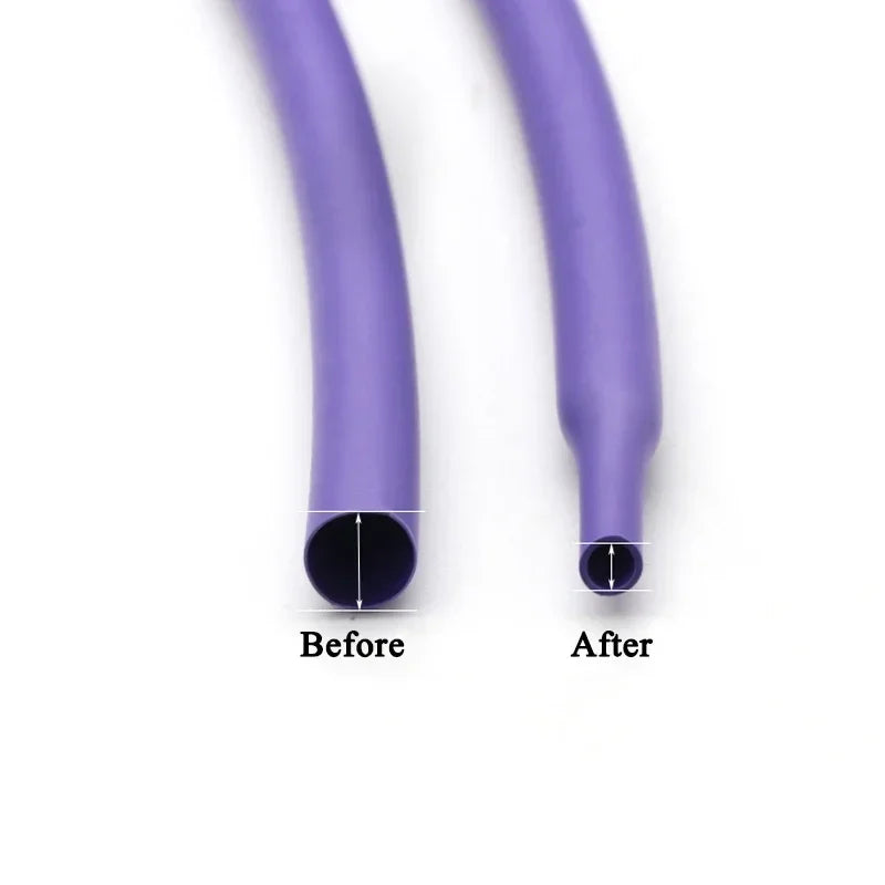 2:1 Heat Shrink Tubing Dia 1 2 3 4 5 6 7 8 9 10 12 14 16 20 25 30 40 50 mm Thermoresistant Sleeve Cable Repair Polyolefin Tube
