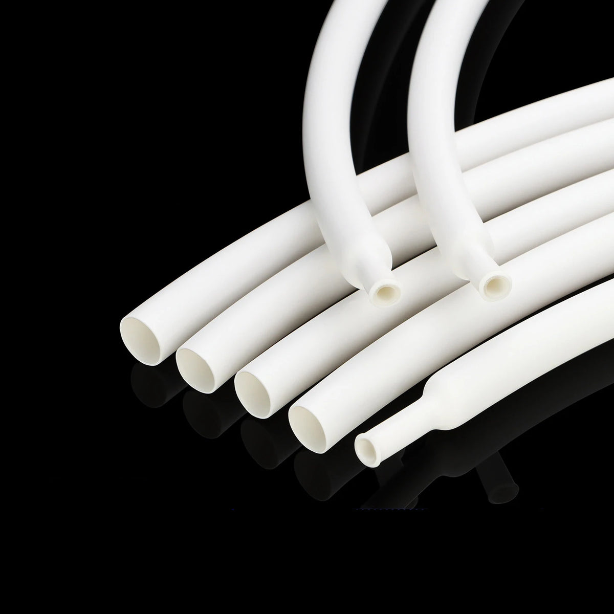 White 3/5M 3:1 Heat Shrink Tube With Glue Diameter 1.6 ~ 19.1mm Dual Wall Polyolefin Insulated Adhesive Lined Shrink Wrap Sleeve