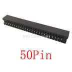 10-50Pcs DC3 IDC JTAG Socket 6-50Pin Male Header Connector 2.54mm Pitch Straight Needle DC3 ISP Double-spaced 2*6-50P DC3 Header