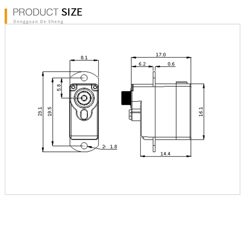 DSPOWER 2g Plastic/Metal Gear Motor Mini Micro Servos for RC Car Airplanes Fixed-wing Quadcopter Boat Plane Robot Wltoys Axial