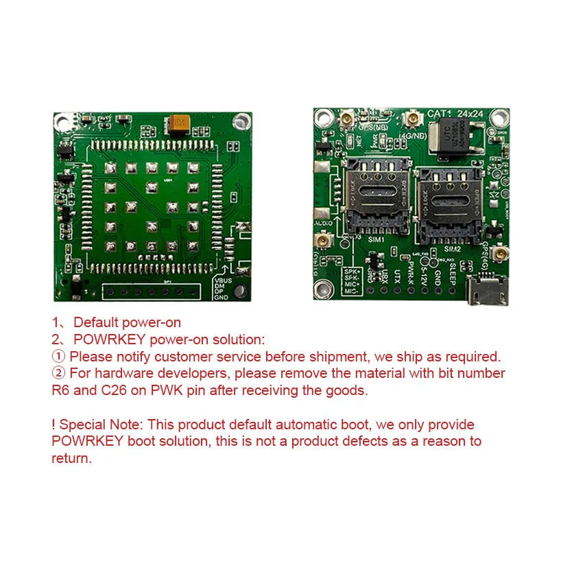 SIMCOM A7670E-LASE Single-row Needle Core Board with Antenna 4G 2G LTE CAT1 Module Modem Board Development Kit for Europe