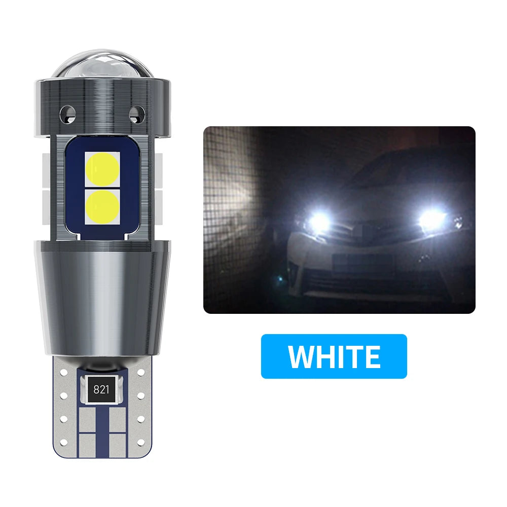 2PCS/10PCS T10 W5W 168 192 LED CANBUS No Error 3030 10SMD High Quality Car Tail Marker Parking Interior Auto Lamp 12V White Red