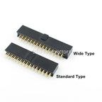 10pcs 2.54mm Pitch Female Header Strip 6/10/14/16/20/26/34/40/50 Pin Dual Straight DIP Polarizing Key Connector 6P 10P 40P 50P
