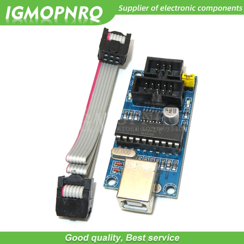 1PCS USBTiny USBtinyISP AVR ISP Programmer Bootloader For IDE Meag2560 UNO R3 With 10pin Programming Cable One