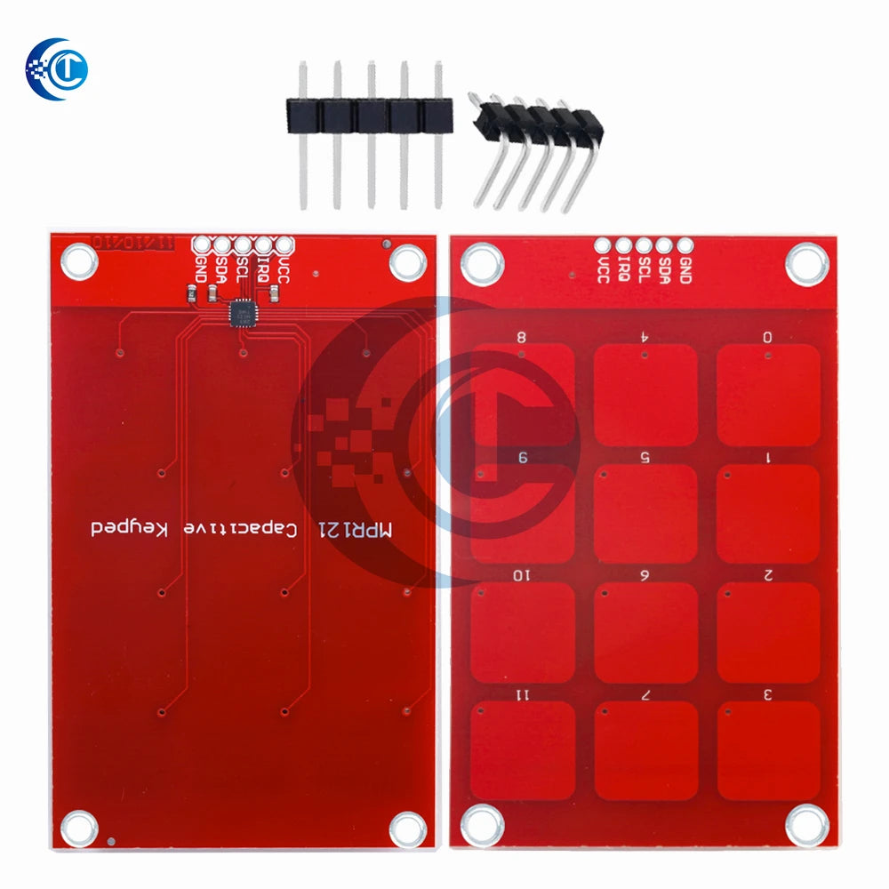 Capacitive Touch Sensor Keypad (MPR121): 12 Buttons, I2C Interface –for Arduino-Ready Module