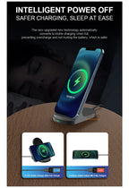 Fast 10W 15W Wireless Charger Stand for iPhone 15 14 13 12 11Pro Samsung Galaxy S24 S23 S22 S21 Note Redmi Charging Dock Station