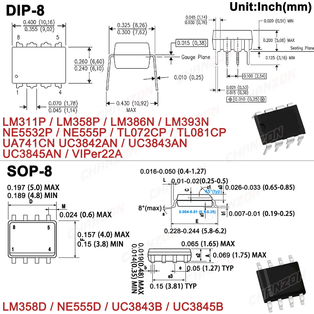 10 PCS Viper22 NE5532 LM358 74HC595 CD4017 CD4011 TL072 TL074 TL494  LM386 NE555 Integrated Circuit IC Chip Motor Driver DIP