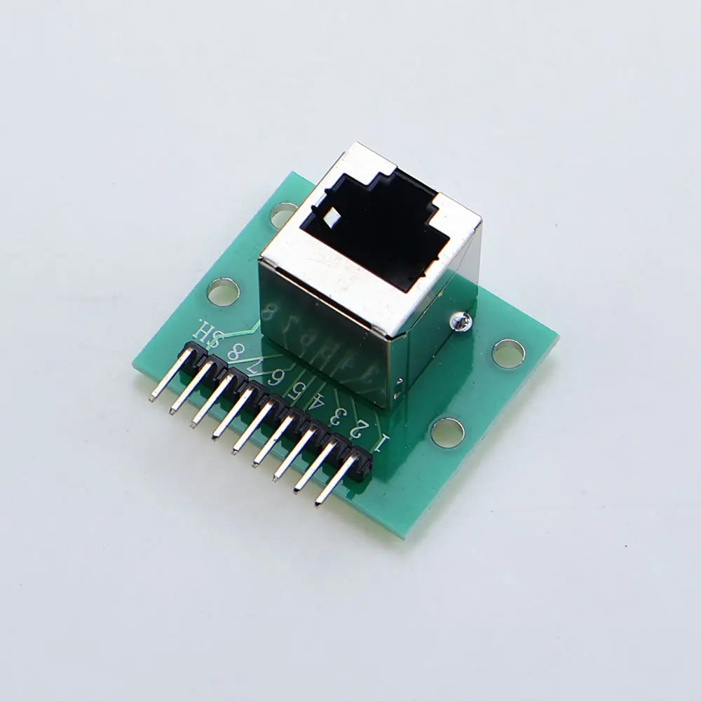 1Pc RJ45 Adapter Test Board To XH2.54 Modular Ethernet Connector Adapter Network Interface + Breakout Board + Pin Header