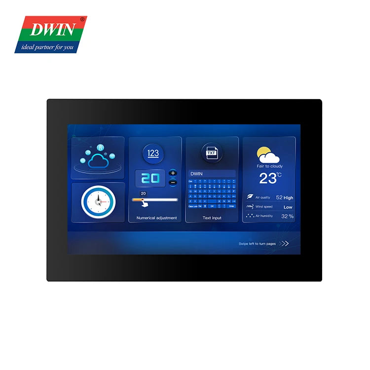 DWIN 4.3/7.0/10.1 DGUS2 Commercial Grade  HMI LCD Display Resistive Touch Screen With Shell Connect With PLC/Arduino/STM32