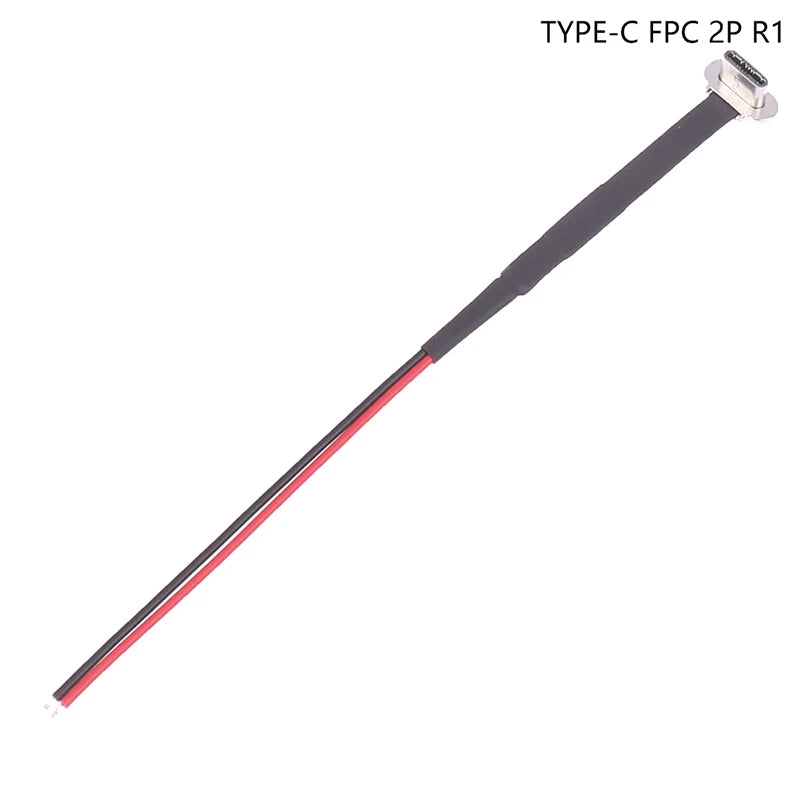 Type-C Micro USB Connector FPC 2Pin 3Pin W/ Resistor R1 Soft Flat Cable Male Charging Cable Fast Charge Wire Extention For Phone