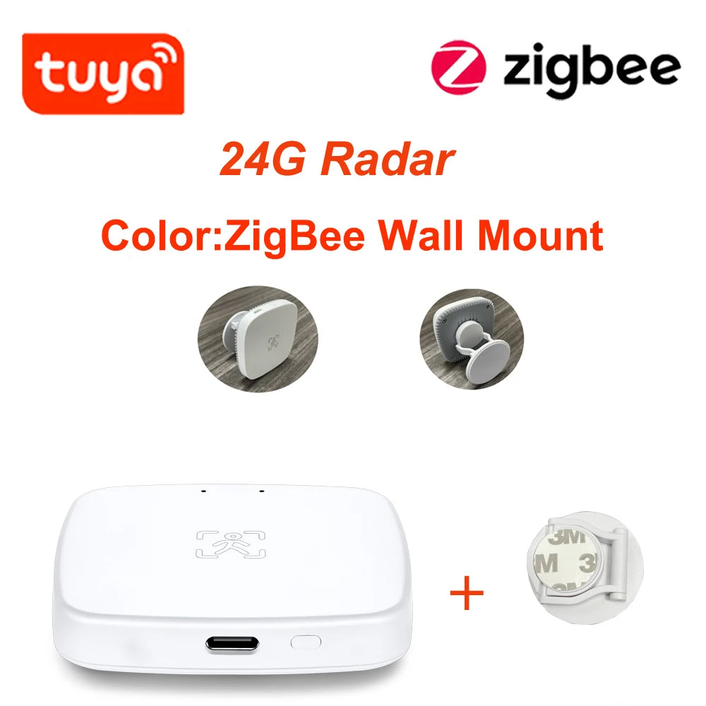 Haozee Tuya WiFi /Zigbee Human Presence Detector Smart Human Body PIR Sensor Radar Detector Microwave Motion Sensors