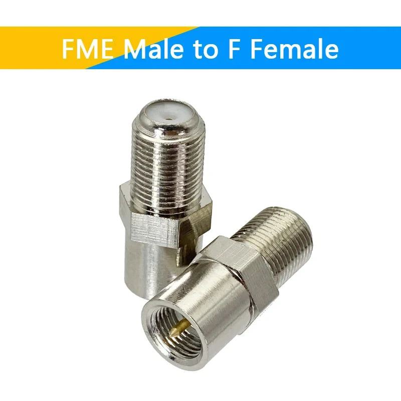 1-10PCS SMA To FME Male Female Straight Connector SMA TNC BNC UHF F FME Male Female To FME Male Female Coaxial RF Adapters Brass