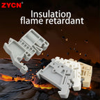 10Pcs End Stop Bracket E/UK E/UK2 EW35 WKF35 DIN 35mm Rail Terminal Block Fixed Plastic/Metal Zinc Plated Universal
