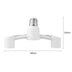 1Pcs E27 LED Bulb Lamp Holder 85-285V 2 Heads E27 Base Socket Splitter LED Lamp Socket Light Bulb Adapter Holder Converter