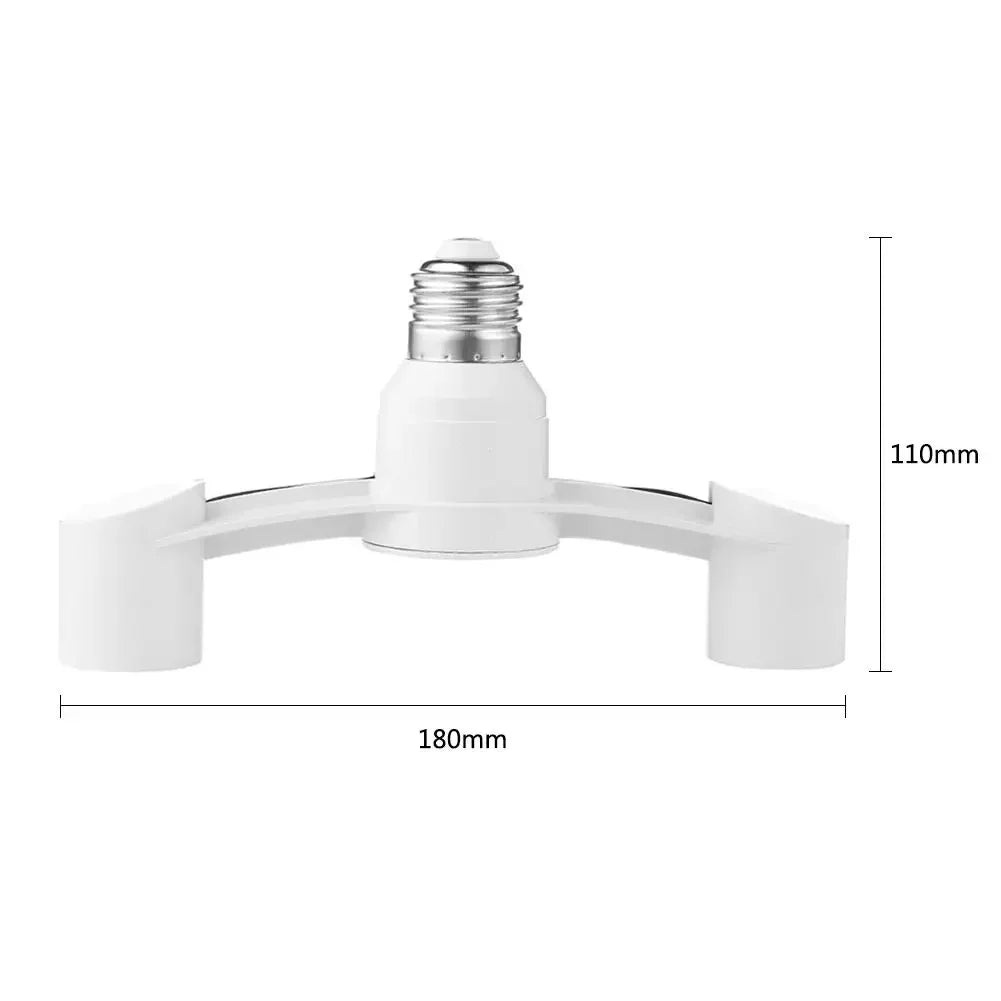 1Pcs E27 LED Bulb Lamp Holder 85-285V 2 Heads E27 Base Socket Splitter LED Lamp Socket Light Bulb Adapter Holder Converter