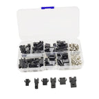 200 Pcs/Box JST SM 2.54mm 2P 3P 4P 5P Connector Kit, Male & Female Plug Housings with Crimp Terminals