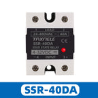 SSR 40DA SSR 25DA 10DA Solid State Relay  DC To AC 4-32VDC Input 24-480VAC Output solid state relay Industrial Single black SSR