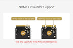Raspberry Pi 5 PCIe To M.2 With PoE HAT (B) Supports NVMe Protocol M.2 Solid State Drive High-speed Reading Writing Pi 5 PoE HAT