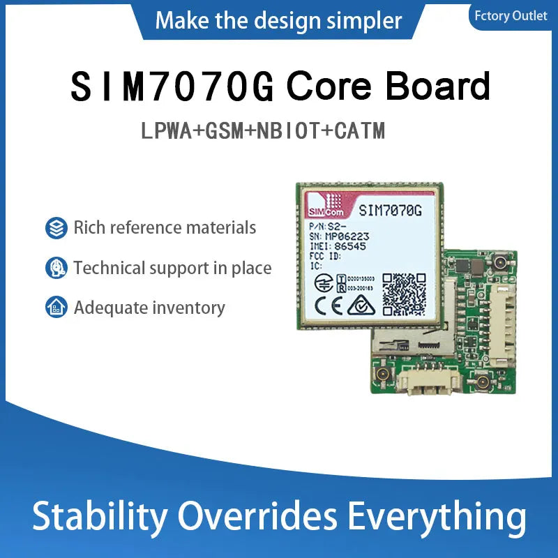 SIM7070E SIM7070G SIM7000E SIM7000A SIM7000G NBIOT CATM LPWA Core Board 1pcs