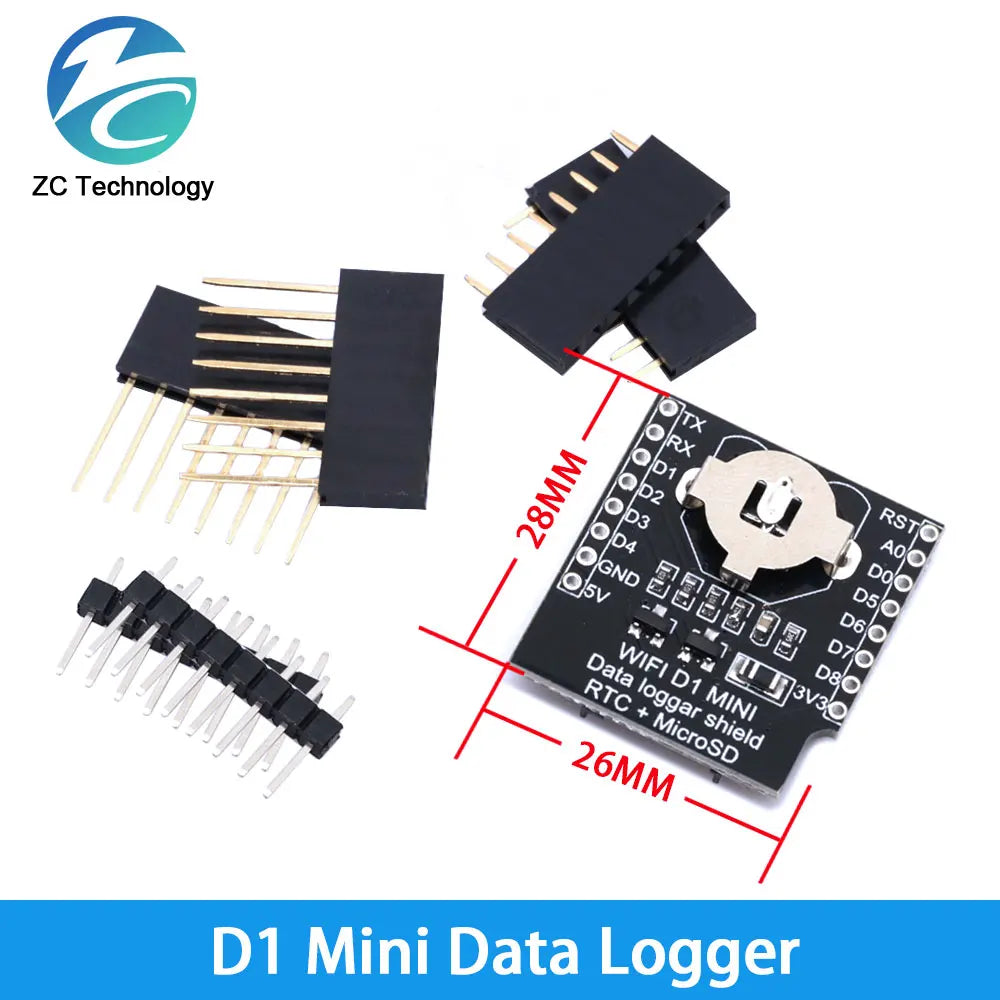 D1 Mini ESP8266 ESP-12F CH340G V2 USB For WeMos Data Logger WIFI Development Board V3.0 NodeMCU Lua DHT22 AM2302 WS2812 RGB