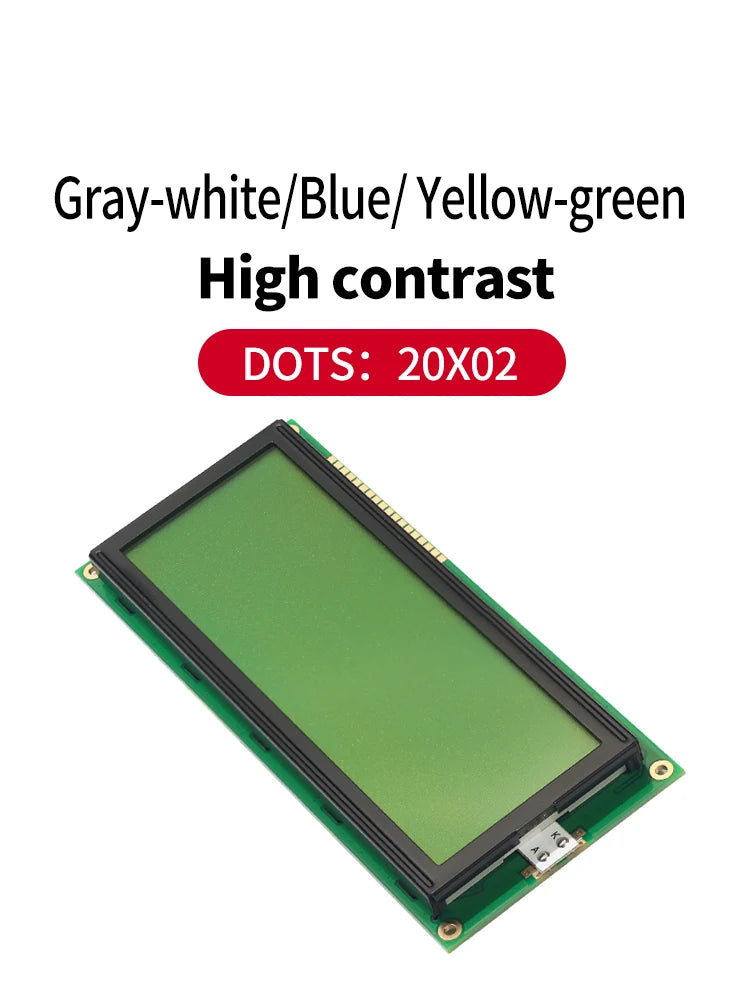 WH2004L Large ST7066 COB STN 5V Blue Yellow 204 2004 20*4 20x4 Gharacter LCD Display Module Screen