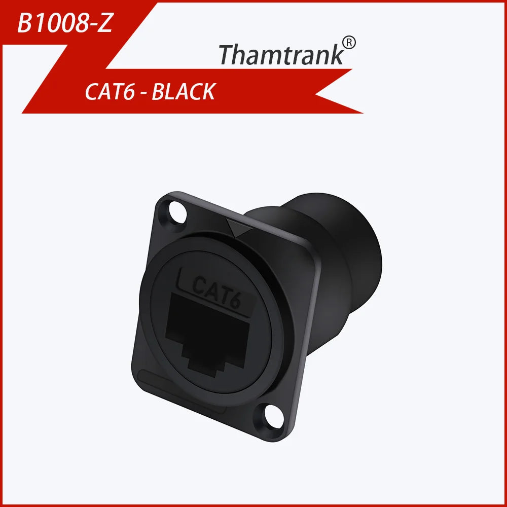 1pc Metal Round/D Type Module RJ45 CAT6&USB 2.0/3.0&Type C&HDMI-Jack Socket Through Network Panel Mounting Electronic Connector