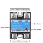 SSR-10DD/25DD/40DD/50DD/60DD/75DD/80DD/90DD DC Control DC SSR Single Phase Solid State Relay 5-220VDC 3-32VDC Solid State Relay