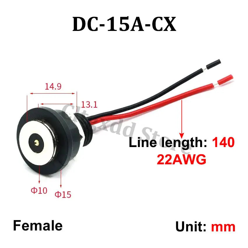 Cltgxdd DC-10A/11A-CX DC-12A-CX DC-15A-CX Magnetic Male Female Connector W/ XH Terminal 8mm 10mm Magnetic Plug With Line  Cable