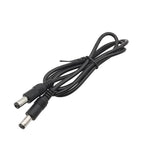 1Pcs Black DC Power Cable 5.5mm x 2.1mm Male to 5.5mm x 2.1mm Male Plug Connector Extension Cord for CCTV Security Camera
