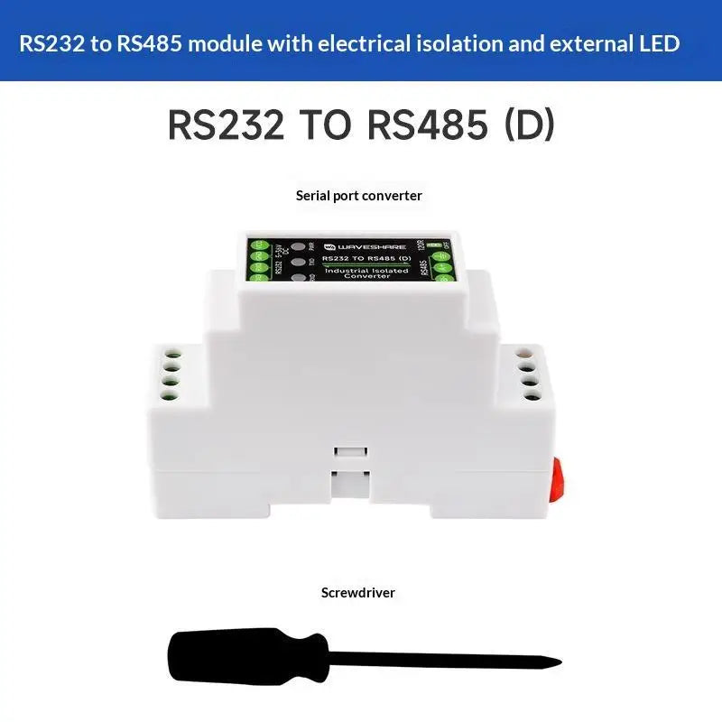 RS232 to RS485 Converter 1 Set Isolated Static Protection Industrial Adapter for Industrial Automation Communication