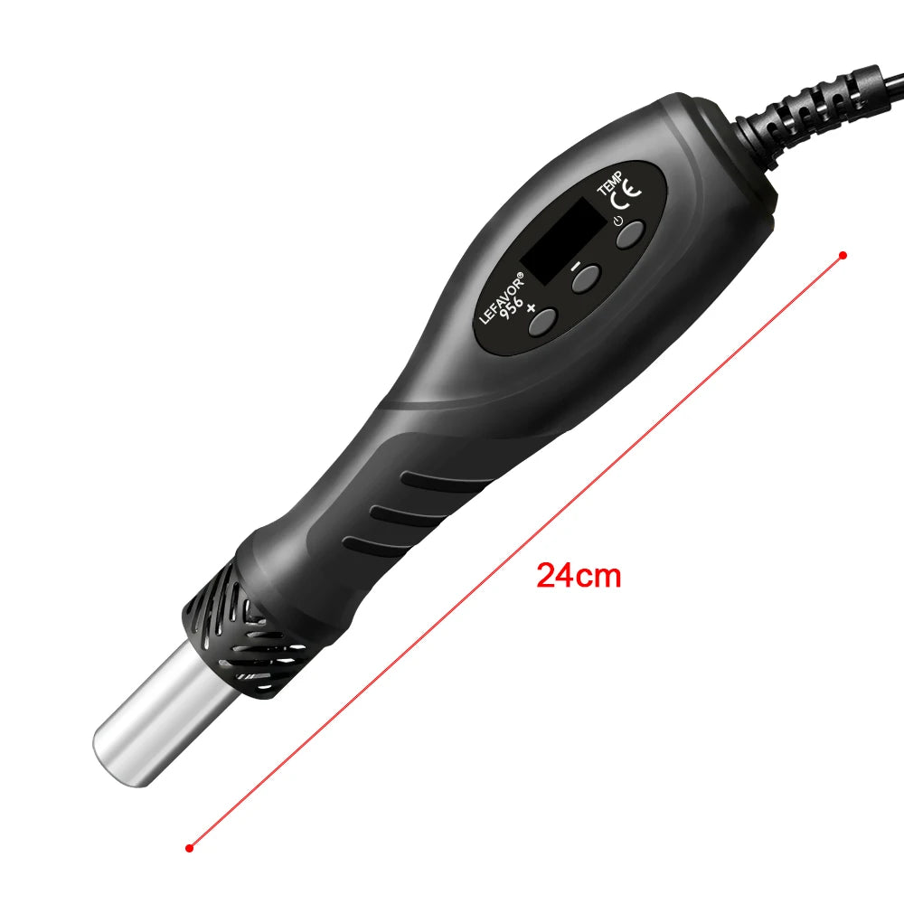 700W Micro Hot Air Gun Temp Adjusted C/F Soldering Rework Welding Station LCD Digital Heat Gun BGA IC Solder Tools auto sleep