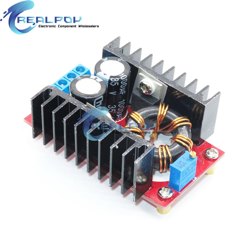 150W DC-DC Boost Converter Step Up Power Supply Module 10-32V To 12-35V 10A Laptop Voltage Charge Board