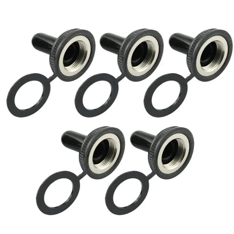 5Pcs Heavy Duty Car Boat Rocker Toggle Switch 15A 250V 2Pin SPST ON/OFF Rocker Switches with Waterproof Boot Spst Rocker Switch