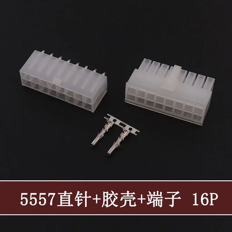5Sets Molex 4.2mm Automotive Wire Connectors Plug 5557 Series RA Wafer Female Terminal 2-24P Housing for Electrical Wiring