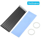 Aluminum Cooling Heatsinks Thermal Pads Heat Dissipation Radiator Thickness 3mm 6mm for M.2 NGFF SATA PCI-E NVME M2 SSD Heatsink