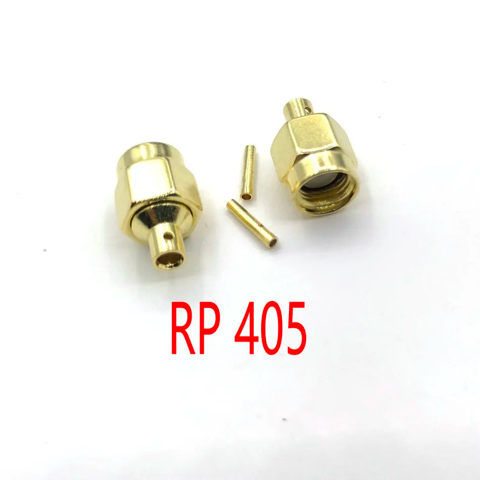 100PCS/500pcs RG405 Connector RP SMA Male Plug Solder RG405 0.086' Semi-Rigid Cable