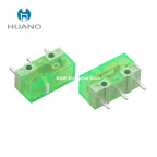 10Pcs New HUANO Mouse Switch Button Yellow Green Purple Transparent White Dot- 90M 100M 120 Million Click Lifespan